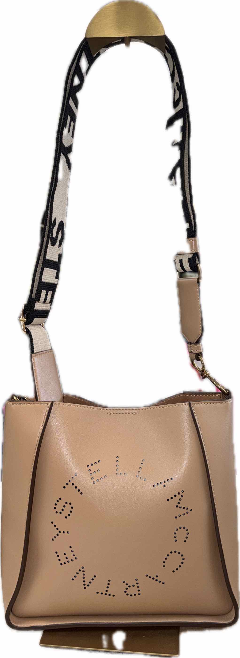 Stella McCartney Logo Crossbody Bag Moss Gold Color