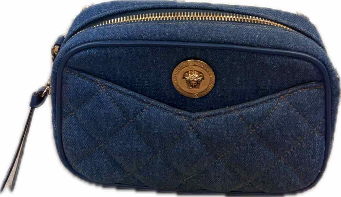 Versace Denim Quilted Crossbody