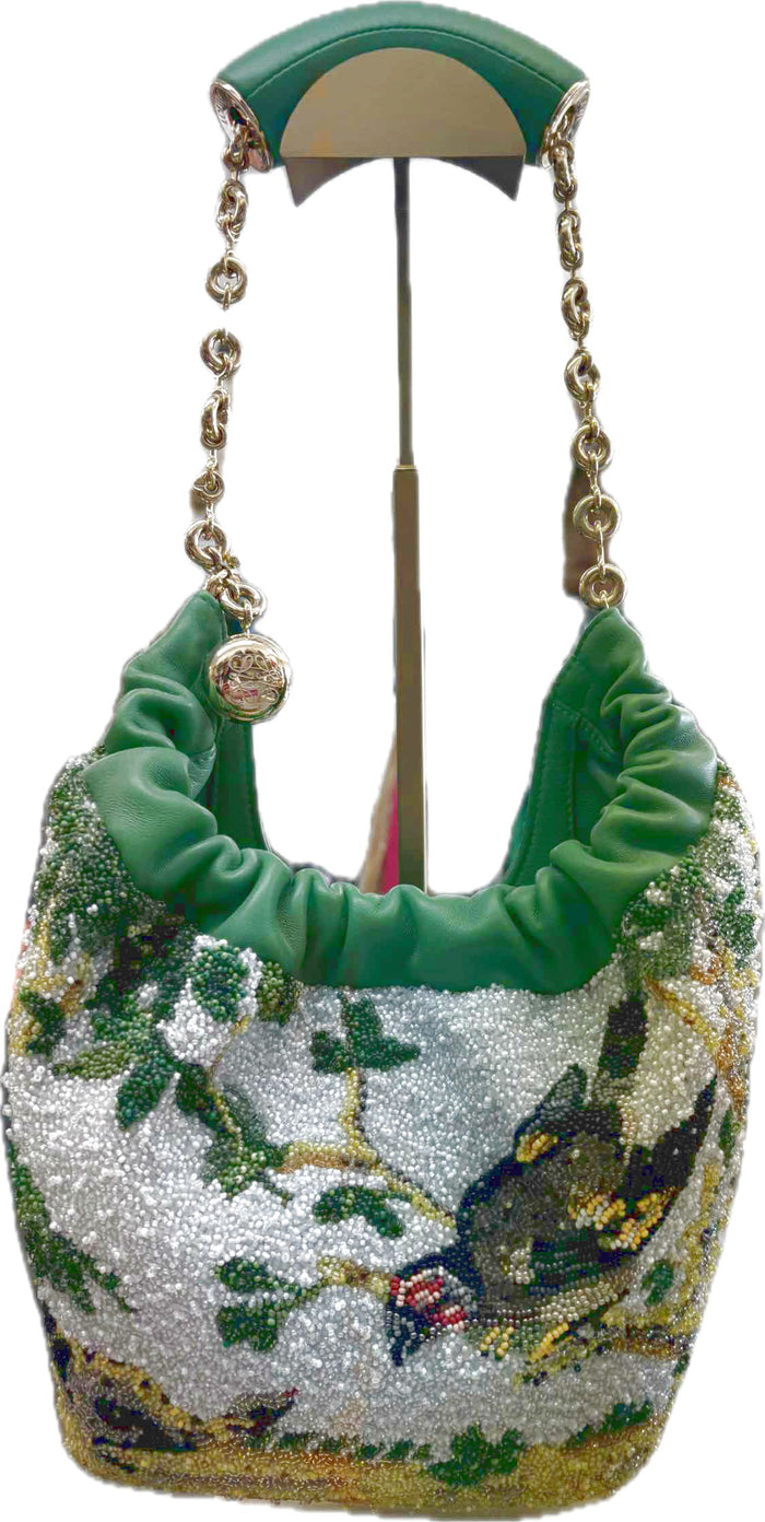 LOEWE Mini squeeze bag in beaded leather