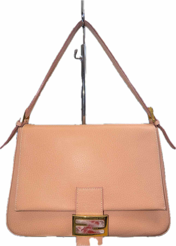 Fendi Peach Mamma Baguette Shoulder Bag