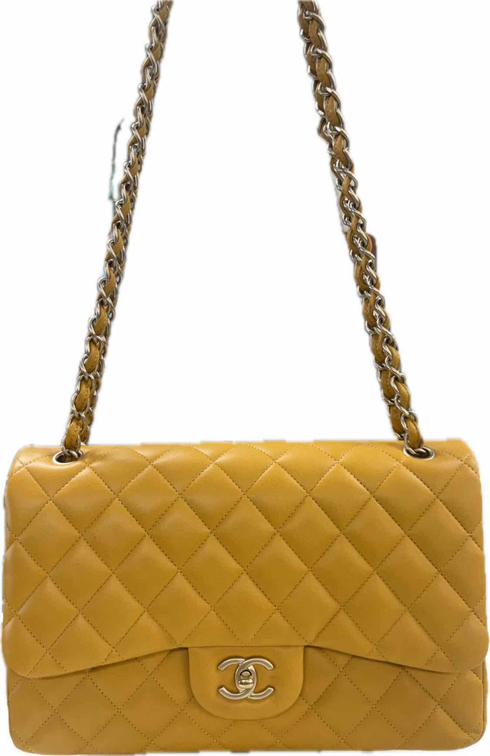 Chanel double flap GOLDEN YELLOW Handbag