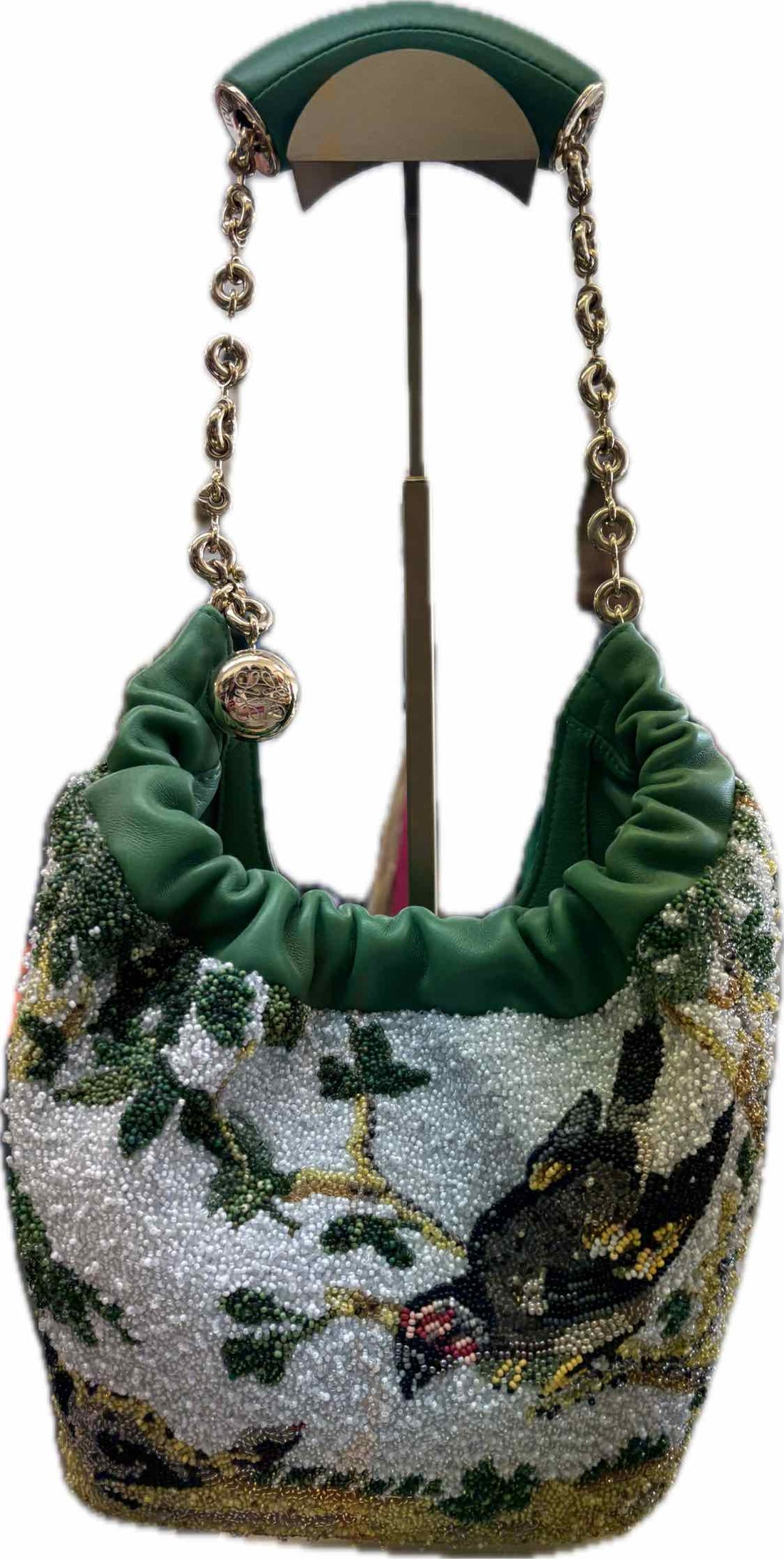 LOEWE Mini squeeze bag in beaded leather