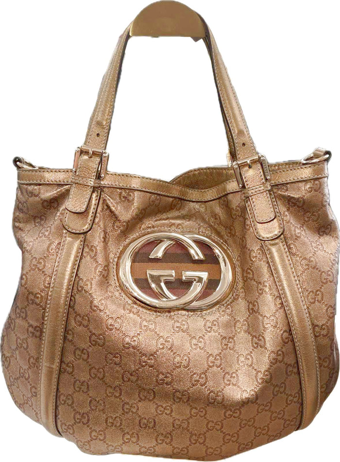 Gucci Brit Gold Metallic Guccissma