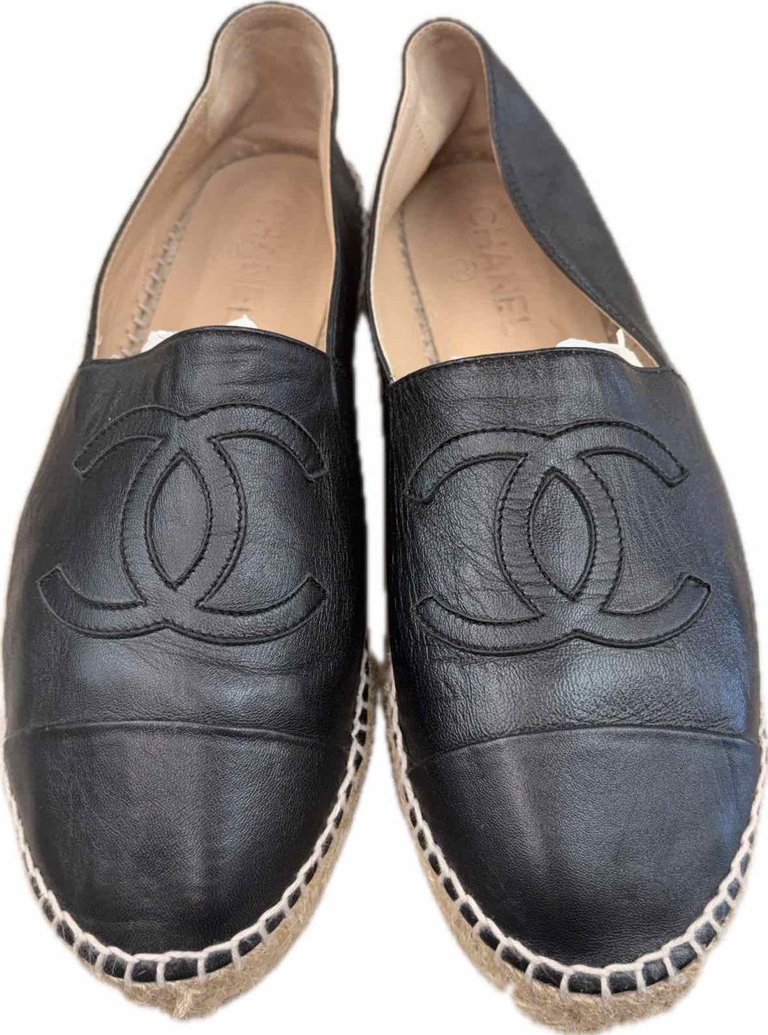 Chanel Black & Cream Ezspadrilles