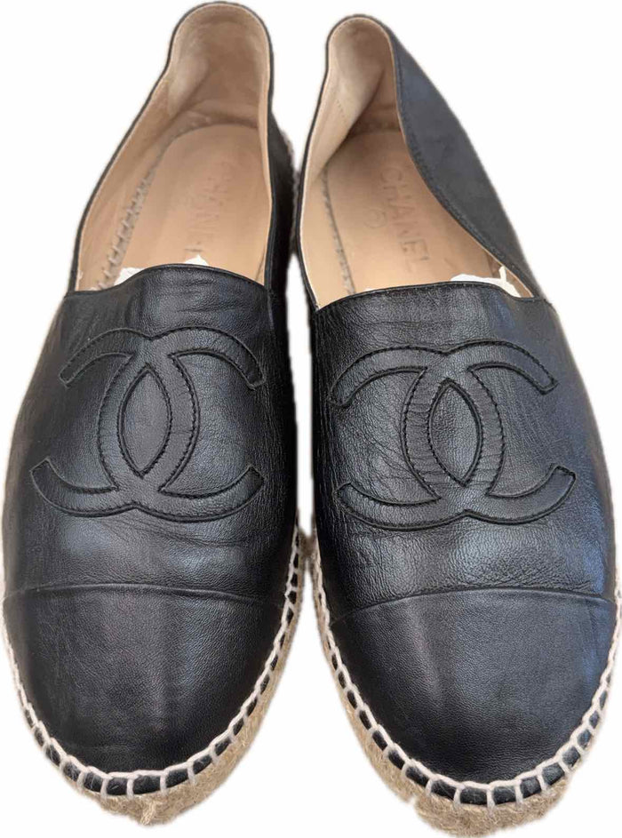 Chanel Black & Cream Ezspadrilles